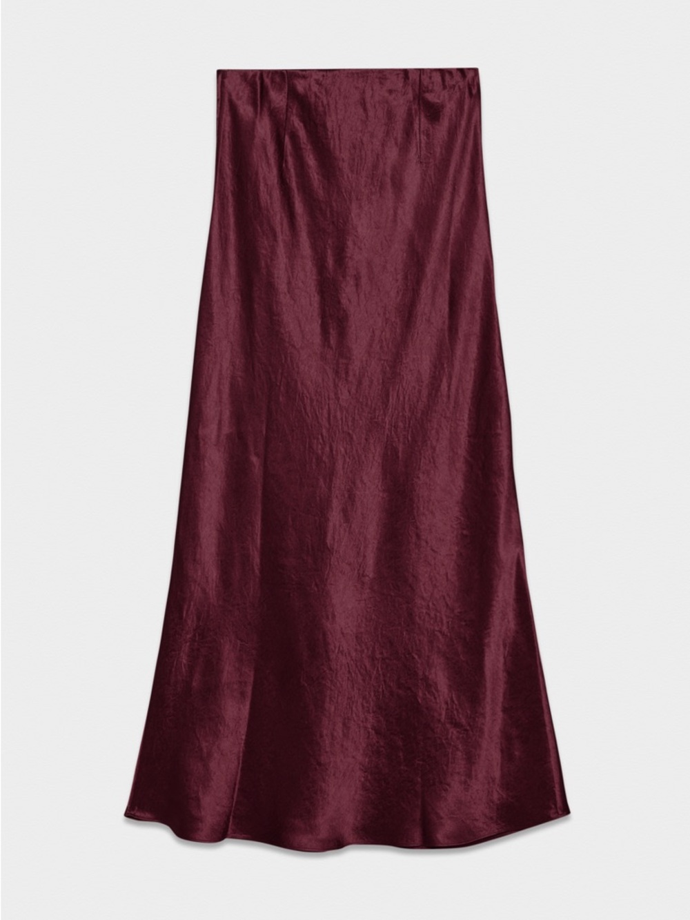 Satin A-Line Maxi Skirt